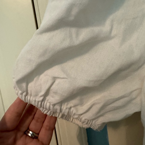 Blu Pepper flutter sleeve, smocked bodice, midi dress size L. NWT - Picture 7 of 10